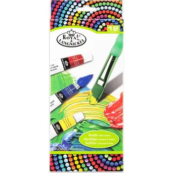 Vodová barva Akrylové barvy 12ml x 12 ks ROYAL and LANGNICKEL