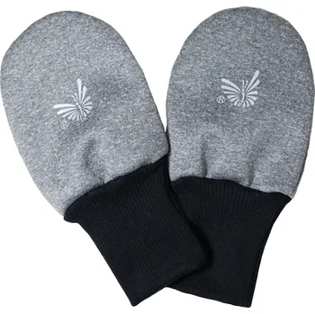 Rukavice ESITO | Rukavice softshell bezpalcové Šedý melír - šedá / 74 - 80