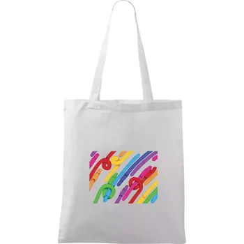 Žížaly pruhy (Alexis Citrine) - Taška bavlněná - 42 x 38 cm ( Bílá )