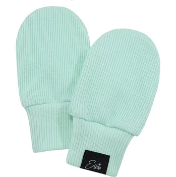 Rukavice ESITO | Kojenecké rukavice žebrované Color Mint - mintová / 68