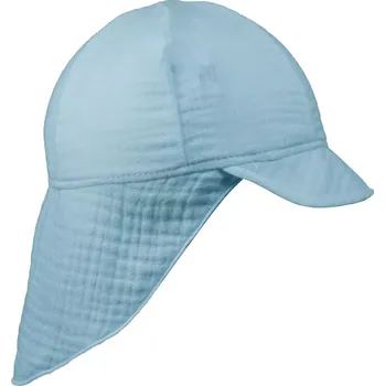 Kšiltovka ESITO | Dětská kšiltovka s krytím krku mušelín Blue - modrá / XL
