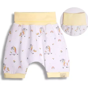 ESITO | Dětské kraťasy Unicorn - bílá / 74