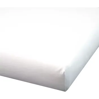 Příslušenství pro dětskou postel a kolébku ESITO | Dětské antibakteriální prostěradlo jednobarevné 60 x 120 cm - bílá / 60 x 120 cm