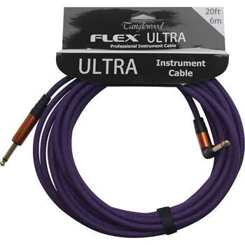 Audio kabel Tanglewood Flex Ultra Cable Blackberry 6 m Angled + prodloužená záruka 3 roky