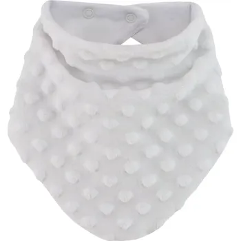 Kojenecké oblečení ESITO | Šátek na krk Minky podšitý bavlnou White - bílá / 0 - 5 let