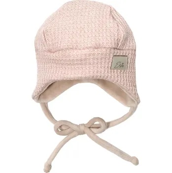 Kojenecká čepice ESITO | Čepice pro miminko Mimi svetrová Powder pink - růžová / 34