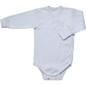 Kojenecký body ESITO | Rostoucí body zavinovací jednobarevné vel. 56 - 74 - šedá / 62 - 68