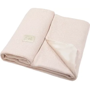 Dětská deka ESITO | Mikroplyšová deka dvojitá Velvet / svetr Powder pink - růžová / 75 x 100 cm
