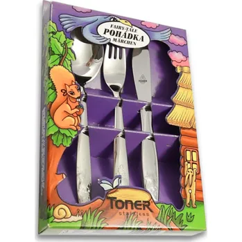 Příbor Dětský příbor BABY 3-dílná sada prestige | TONER, 6008S019