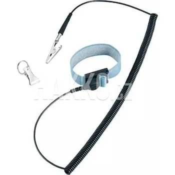 ESD Antistatický náramek HAKKO 442B-06, 1,5m, šedý - 101009232