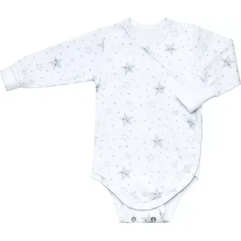 Kojenecký body ESITO | Rostoucí body zavinovací Star vel. 56 - 74 - bílá / 62 - 68