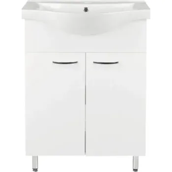 Koupelnový nábytek Skříňka pod umyvadlo K-PLUS bílá 59,6 x 74 x 31,8 cm PLUS65DV