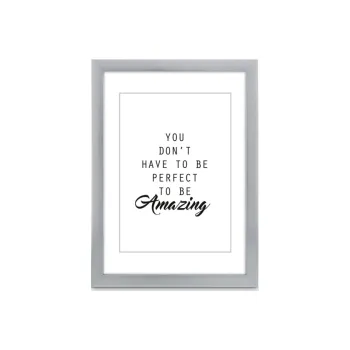 Rám na obraz Hama rámeček plastový CHIARO, stříbrná, 50x70 cm