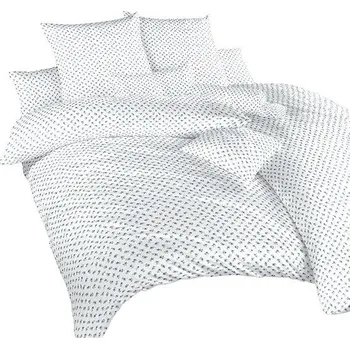 Povlečení Dadka Povlečení krep Malé růže modré 140 × 200, 70 × 90 cm