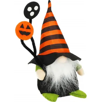 Vánoční dekorace Skřítek GNOM s balónky 20 cm SPRINGOS HALLOWEEN