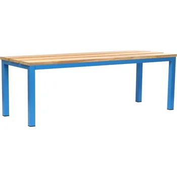 Lavice do šatny 150 x 35 x 45 cm, modrá - RAL 5012