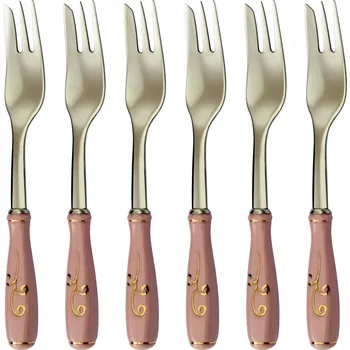 Příbor Vidlička na moučník ROSA 6-dílná sada | TONER, 60683906