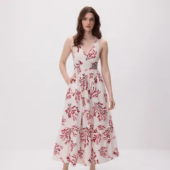 Dámské šaty Reserved - Vzorované maxi šaty - vícebarevná - 478HD-MLC - 478HD-MLC-XS