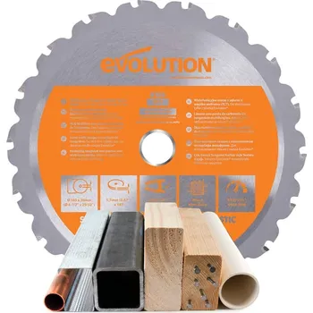 Řezný kotouč EVOLUTION POWER TOOLS Pilový kotouč EVOLUTION RAGE 165 mm - multifunkční EV016520