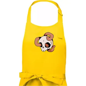 Kuchyňská zástěra Žížala v lebce (Alexis Citrine) - Dámská zástěra na vaření - Univerzální velikost ( Žlutá )