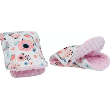 Rukávník ESITO | Rukávník Golf Softshell Ptáčci růžová - růžová / 2x 23 x 21 cm