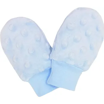 Rukavice ESITO | Kojenecké zimní rukavice Minky Blue - modrá / 68