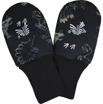 Rukavice ESITO | Rukavice softshell bezpalcové Dinoušek Čerňák - černá / 74 - 80