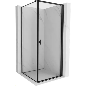 Mexen Mist-B sprchový kout pravý 70 x 70 cm, černý rám, černý - 8A2T-070-070-70-70-P Sprchové kouty