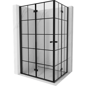 Mexen Mist-F Duo sprchový kout skládací levý 100 x 85 cm, černá mřížka, černý - 8A6-100L-085P-70-77 Sprchové kouty