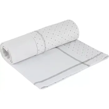 Dětská deka ESITO | Letní dětská deka dvojitá bavlna Hvězdička - šedá / 75 x 100 cm