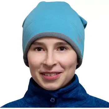 Pokrývka hlavy ESITO | Zimní čepice spadená Tyrkysová - tyrkysová / 46