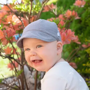 Kšiltovka ESITO | Dětská kšiltovka Mušelín - šedá / S