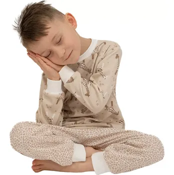 Dívčí pyžamo ESITO | Dětské pyžamo Žirafa - béžová / 104