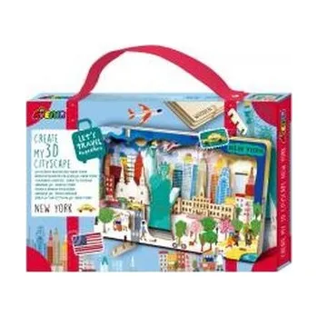 Dřevěná hračka Stwórz pejzaż miejski Nowy Jork - puzzle drewniane