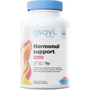 Přírodní produkt Osavi Hormonal Support Woman, Hormonální rovnováha pro ženy, 60 rostlinných kapslí