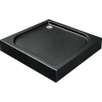 Sprchová vanička Sprchová vanička Lega 90 x 90 x 16 cm černá Strukturované OLBVANACOSK90S