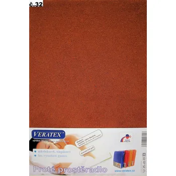 Prostěradlo Froté prostěradlo 160x200/16 cm (č.32 skořicová)