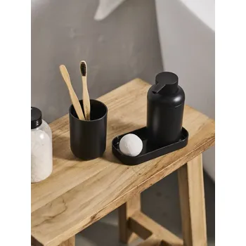 Sinsay - Sada: Dávkovač mýdla a kelímek na kartáčky - černá - 233FQ-99X - 233FQ-99X-ONE