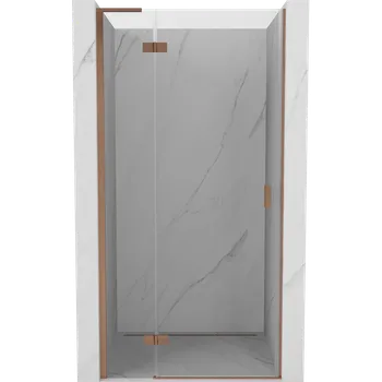 Mexen Mist-H L sprchové dveře otočné levé 95 cm, transparentní, kartáčovaná měď - 8A5L-095-000-65-00-L Sprchové dveře