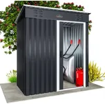 Gardebruk Zahradní domek plechový 165 x 90 (v.185) cm, antracit 995167