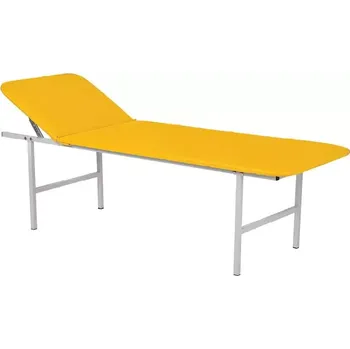 Zahradní lehátko MEDISTAR lehátko, polohovatelná opěrka hlavy, koženka žlutá