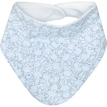 Bryndák ESITO | Bavlněný slintáček pro miminko Zája Soft blue - modrá / UNI