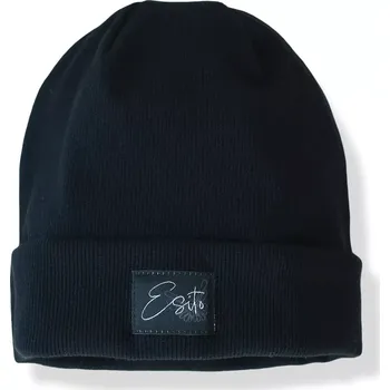 Kojenecké oblečení ESITO | Žebrovaná čepice rolled up Color Black - černá / 48