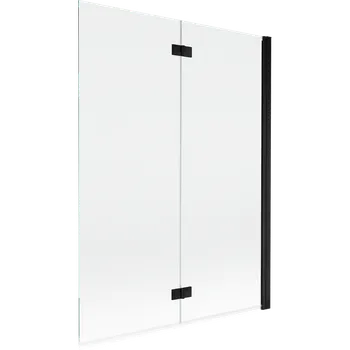 Vanová zástěna Mexen Mist sprchová zástěna 2-křídlá pravá 130 x 150 cm, transparentní, černá - 8A9-130-002-70-00-P Vanové zástěny