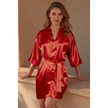 Dámský župan Župan Vivisence 5033 Barva: Červená, Velikost: M