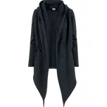 Kardigan z Urban Classics - Ladies Hooded Sweat Cardigan - Ženy - černá