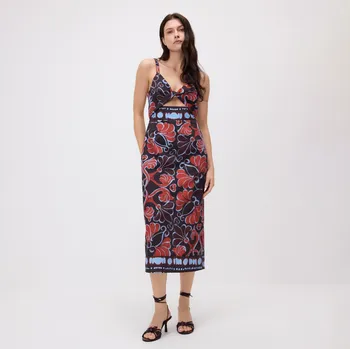 Dámské šaty Reserved - Midi šaty - vícebarevná - 751II-MLC - 751II-MLC-XL