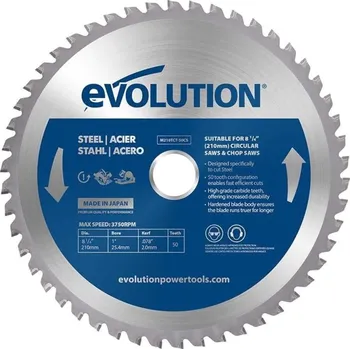 Řezný kotouč EVOLUTION POWER TOOLS Pilový kotouč EVOLUTION 210 mm - ocel EV021050