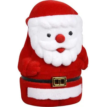 Dárková krabička Sametová krabička na šperky - Santa