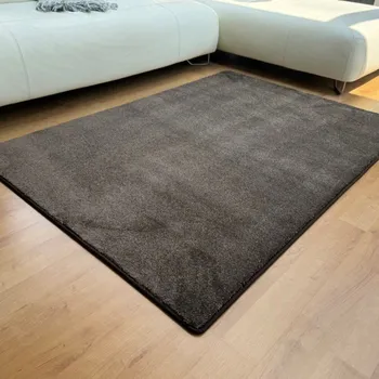 Koberec Kusový koberec Lounge LUX čokoládový Kruh 80 cm průměr Kruh 80 cm průměr